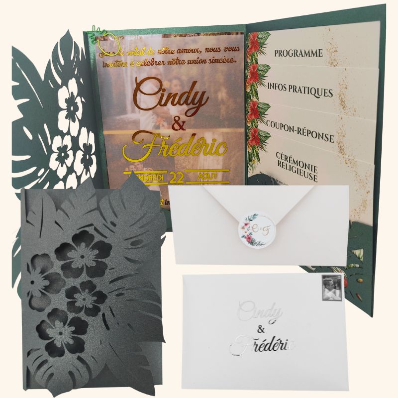 Faire-part personnalisé pour mariage, naissance, baptême