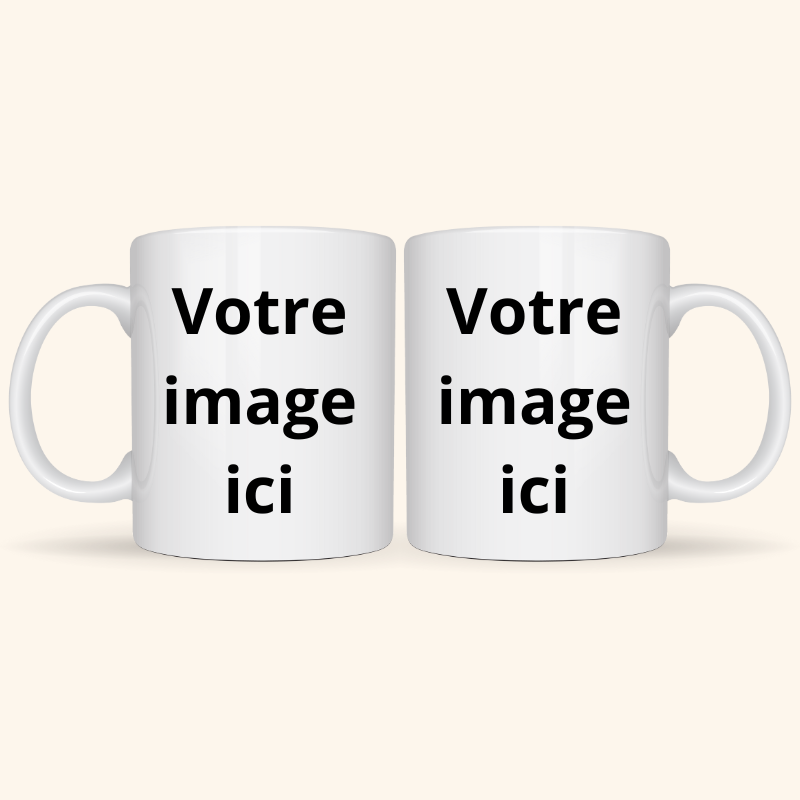 Mug personnalisé recto verso Mug avec visuels personnalisés recto et verso