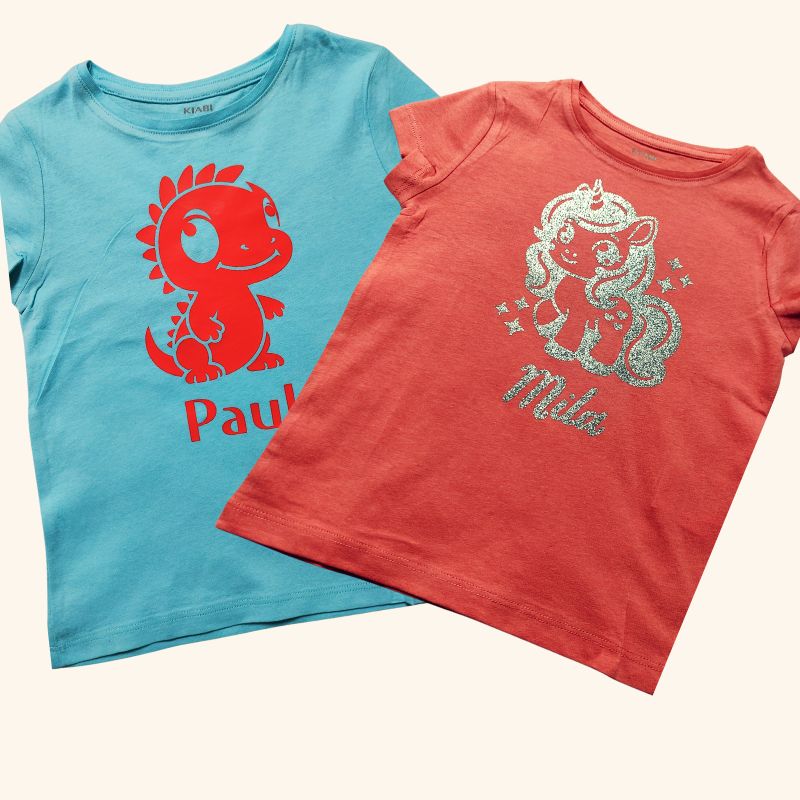 T-shirt personnalisé pour enfant avec prénom ou illustration – Sublim’Idées