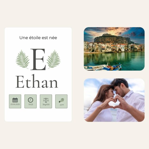 Magnet céramique personnalisé 5×7 cm avec photo – Sublim’Idées