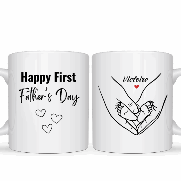 Happy First Father’s Day – Mug personnalisé
