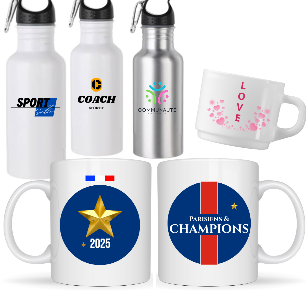 Mugs et gourdes prêts à offrir – Sublim’Idées Mugs et gourdes prêts à offrir Sublim’Idées – cadeaux originaux fabriqués en France, parfaits pour toutes les occasions